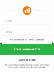 Você será redirecionado para o site oficial da opção IQ para entrar / fazer login